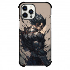 Dragon Ball Vegeta Phone Case For iPhone And Samsung Galaxy Devices - Black Vegeta Back Portrait