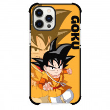Dragon Ball Daima Goku Phone Case For iPhone Samsung Galaxy Pixel OnePlus Vivo Xiaomi Asus Sony Motorola Nokia - Goku Anime Art On Yellow Background