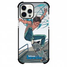 Blue Beetle Jaime Reyes Phone Case For iPhone And Samsung Galaxy Devices - Jaime Reyes Playing Skateboard Comic Art