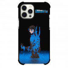 Blue Beetle Jaime Reyes Phone Case For iPhone And Samsung Galaxy Devices - Jaime Reyes Side Portrait In The Water Comic Art
