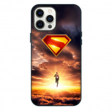 DC Comics Superman Phone Case For iPhone Samsung Galaxy Pixel OnePlus Vivo Xiaomi Asus Sony Motorola Nokia - Flying Suit Clouds Poster