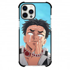 Demon Slayer Gyomei Himejima Phone Case For iPhone Samsung Galaxy Pixel OnePlus Vivo Xiaomi Asus Sony Motorola Nokia - Gyomei Himejima One Hand Praying Blue Background