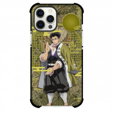 Demon Slayer Gyomei Himejima Phone Case For iPhone Samsung Galaxy Pixel OnePlus Vivo Xiaomi Asus Sony Motorola Nokia - Gyomei Himejima Yellow Abstract Background