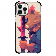 Demon Slayer Inosuke Hashibira Phone Case For iPhone Samsung Galaxy Pixel OnePlus Vivo Xiaomi Asus Sony Motorola Nokia - Inosuke Hashibira Side Portrait Vector Art