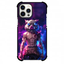 Demon Slayer Inosuke Hashibira Phone Case For iPhone Samsung Galaxy Pixel OnePlus Vivo Xiaomi Asus Sony Motorola Nokia - Inosuke Hashibira Standing Galaxy Background