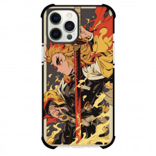 Demon Slayer Kyojuro Rengoku Phone Case For iPhone Samsung Galaxy Pixel OnePlus Vivo Xiaomi Asus Sony Motorola Nokia - Kyojuro Rengoku Comic Art Drawing Sword