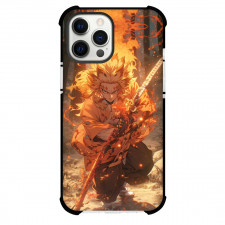 Demon Slayer Kyojuro Rengoku Phone Case For iPhone Samsung Galaxy Pixel OnePlus Vivo Xiaomi Asus Sony Motorola Nokia - Kyojuro Rengoku Holding Swording in the Woods
