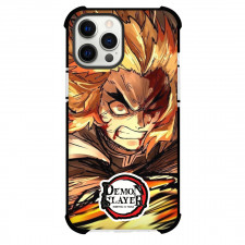 Demon Slayer Kyojuro Rengoku Phone Case For iPhone And Samsung Galaxy Devices - Comic Series Kyojuro Rengoku Hurting