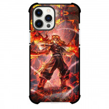 Demon Slayer Kyojuro Rengoku Phone Case For iPhone Samsung Galaxy Pixel OnePlus Vivo Xiaomi Asus Sony Motorola Nokia - Kyojuro Rengoku Pointing Sword Illustration