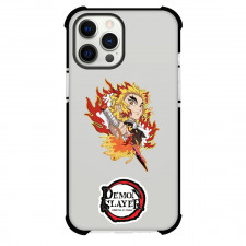 Demon Slayer Kyojuro Rengoku Phone Case For iPhone And Samsung Galaxy Devices - Kyojuro Rengoku Portrait Attack Mode Sticker