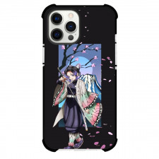 Demon Slayer Shinobu Kocho Phone Case For iPhone Samsung Galaxy Pixel OnePlus Vivo Xiaomi Asus Sony Motorola Nokia - Shinobu Kocho Cartoon Art Mount Fuji Background