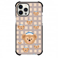 Duffy And Friends Duffy Phone Case For iPhone and Samsung Galaxy Devices - Duffy Avatar Pattern Art On Beige Block Background