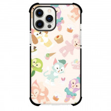 Duffy And Friends Phone Case For iPhone and Samsung Galaxy Devices - Duffy And Friends Illustration Patter Art On Beige Background