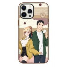 My Dress Up Darling Phone Case For iPhone Samsung Galaxy Pixel OnePlus Vivo Xiaomi Asus Sony Motorola Nokia - Marin Kitagawa And Wakana Gojo Manga Smiling Portrait
