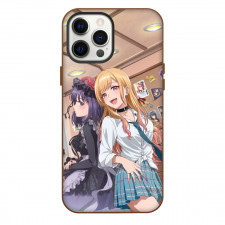 My Dress Up Darling Phone Case For iPhone Samsung Galaxy Pixel OnePlus Vivo Xiaomi Asus Sony Motorola Nokia - Shizuku Kuroe And Marin Kitagawa Back To Back Portrait