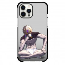 Dandadan Jin Enjoji Phone Case For iPhone Samsung Galaxy Pixel OnePlus Vivo Xiaomi Asus Sony Motorola Nokia - Jin Enjoji Sitting Hands on Chin