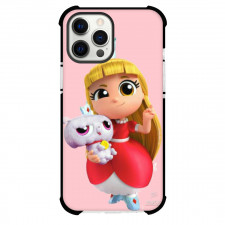 Dance And Sing with True Grizelda Phone Case For iPhone Samsung Galaxy Pixel OnePlus Vivo Xiaomi Asus Sony Motorola Nokia - Grizelda Holding Frookie In Pink Background