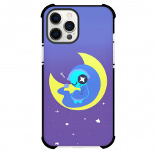 Dandys World Astro Phone Case For iPhone Samsung Galaxy Pixel OnePlus Vivo Xiaomi Asus Sony Motorola Nokia - Astro Minimalist Art On Yellow Moon Purple Background