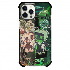 Dandys World Phone Case For iPhone Samsung Galaxy Pixel OnePlus Vivo Xiaomi Asus Sony Motorola Nokia - Dandys World Shelly And Vee Sticker On Retro Background