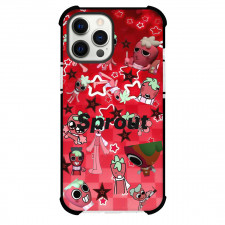 Dandys World Sprout Phone Case For iPhone Samsung Galaxy Pixel OnePlus Vivo Xiaomi Asus Sony Motorola Nokia - Sprout And Stars On Red Background