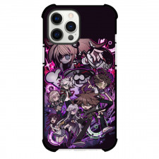 Danganropa For iPhone Samsung Galaxy Pixel OnePlus Vivo Xiaomi Asus Sony Motorola Nokia - Characters Sticker Art Violet Background