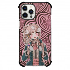 Danganropa Chiaki Nanami For iPhone Samsung Galaxy Pixel OnePlus Vivo Xiaomi Asus Sony Motorola Nokia - Chiaki Nanami Portrait Heart Pattern Background