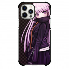 Danganropa Kyoko Kirigiri For iPhone Samsung Galaxy Pixel OnePlus Vivo Xiaomi Asus Sony Motorola Nokia - Kyoko Kirigiri Side Portrait Checkered Background