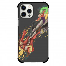 Darkstalkers Anita Case For iPhone Samsung Galaxy Pixel OnePlus Vivo Xiaomi Asus Sony Motorola Nokia - Anita & Morrigan Kicking Each Other Gray Background