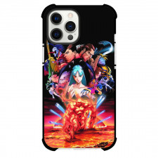Darkstalkers Case For iPhone Samsung Galaxy Pixel OnePlus Vivo Xiaomi Asus Sony Motorola Nokia - Characters on Top of Pyron's Head Lava Background