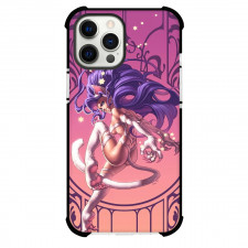 Darkstalkers Felicia Case For iPhone Samsung Galaxy Pixel OnePlus Vivo Xiaomi Asus Sony Motorola Nokia - Felicia Side Pose Curve Purple Gate Background
