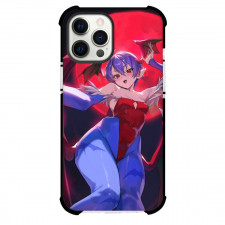 Darkstalkers Lilith Aensland Case For iPhone Samsung Galaxy Pixel OnePlus Vivo Xiaomi Asus Sony Motorola Nokia - Lilith Aensland Low Angle View Red MoonBackground
