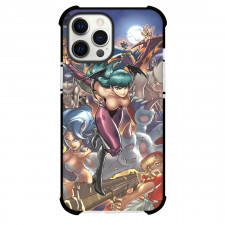 Darkstalkers Morrigan Case For iPhone Samsung Galaxy Pixel OnePlus Vivo Xiaomi Asus Sony Motorola Nokia - Morrigan Running in the Center Collage Background