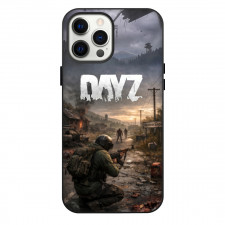 DayZ Phone Case For iPhone Samsung Galaxy Pixel OnePlus Vivo Xiaomi Asus Sony Motorola Nokia - DayZ Soldier In Front Of Burning Building Poster