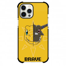 Digimon Agumon Case For iPhone Samsung Galaxy Pixel OnePlus Vivo Xiaomi Asus Sony Motorola Nokia - Agumon Brave Split Face Portrait