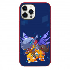 Digimon Agumon Case For iPhone Samsung Galaxy Pixel OnePlus Vivo Xiaomi Asus Sony Motorola Nokia - Agumon Evolution Chain In Blue Background