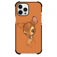 Bambi Phone Case For iPhone Samsung Galaxy Pixel OnePlus Vivo Xiaomi Asus Sony Motorola Nokia - Bambi Pencil Sketch Art On Brown Background