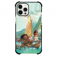 Disney Moana Phone Case For iPhone And Samsung Galaxy Devices - Moana And Maui On Boat