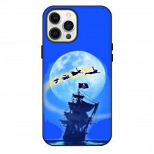 Peter Pan Phone Case For iPhone Samsung Galaxy Pixel OnePlus Vivo Xiaomi Asus Sony Motorola Nokia - Peter Pan Characters Ship Moon Silhouette