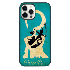 Peter Pan Phone Case For iPhone Samsung Galaxy Pixel OnePlus Vivo Xiaomi Asus Sony Motorola Nokia - Peter Pan Characters Silhouette Grunge Poster