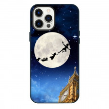 Peter Pan Phone Case For iPhone Samsung Galaxy Pixel OnePlus Vivo Xiaomi Asus Sony Motorola Nokia - Peter Pan Characters Silhouette Moon Flying