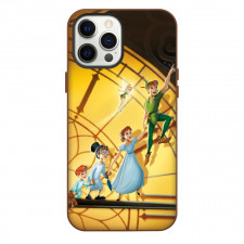 Peter Pan Phone Case For iPhone Samsung Galaxy Pixel OnePlus Vivo Xiaomi Asus Sony Motorola Nokia - Peter Pan Characters Standing On Clock Poster