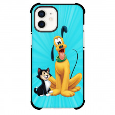 Pluto Phone Case For iPhone Samsung Galaxy Pixel OnePlus Vivo Xiaomi Asus Sony Motorola Nokia - Pluto With Figaro Portrait Blue Background