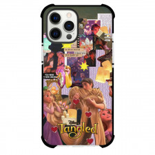 Disney Tangled Phone Case For iPhone And Samsung Galaxy Devices - Tangled Rapunzel And Flynn Rider Hugging Collage