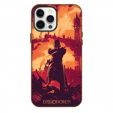 Dishonored Phone Case For iPhone Samsung Galaxy Pixel OnePlus Vivo Xiaomi Asus Sony Motorola Nokia - Dishonored Fighting Stance Silhouette Game Poster