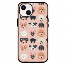 Dog Avatar Phone Case For iPhone and Samsung Galaxy Devices - Dog Avatar On Pink Background