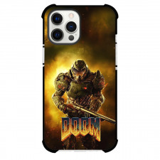 Doom Phone Case For iPhone Samsung Galaxy Pixel OnePlus Vivo Xiaomi Asus Sony Motorola Nokia - Doom Slayer Firestorm Poster