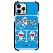 Doraemon Phone Case For iPhone Samsung Galaxy Pixel OnePlus Vivo Xiaomi Asus Sony Motorola Nokia - Characters Jumping Blue Collage