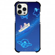 Doraemon Phone Case For iPhone Samsung Galaxy Pixel OnePlus Vivo Xiaomi Asus Sony Motorola Nokia - Characters Riding Boat Stars Background