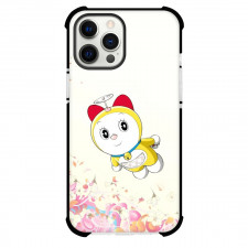 Doraemon Dorami Phone Case For iPhone Samsung Galaxy Pixel OnePlus Vivo Xiaomi Asus Sony Motorola Nokia - Dorami Fying Flowers Background