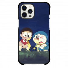 Doraemon Nobita Phone Case For iPhone Samsung Galaxy Pixel OnePlus Vivo Xiaomi Asus Sony Motorola Nokia - Nobita Doraemon Looking At Fireflies Illustration